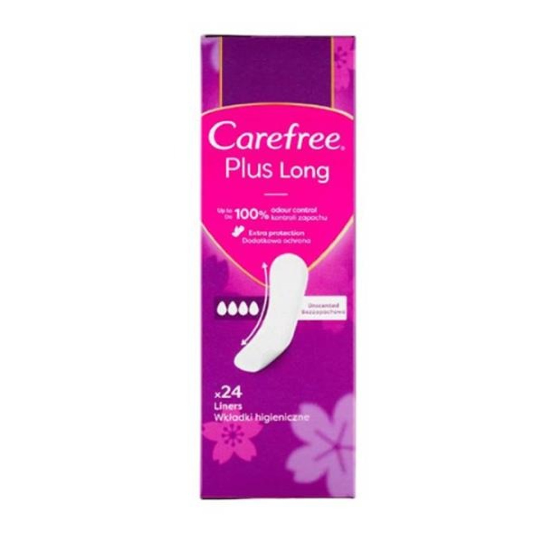 Carefree Plus Long - dlhé slipové vložky 24ks