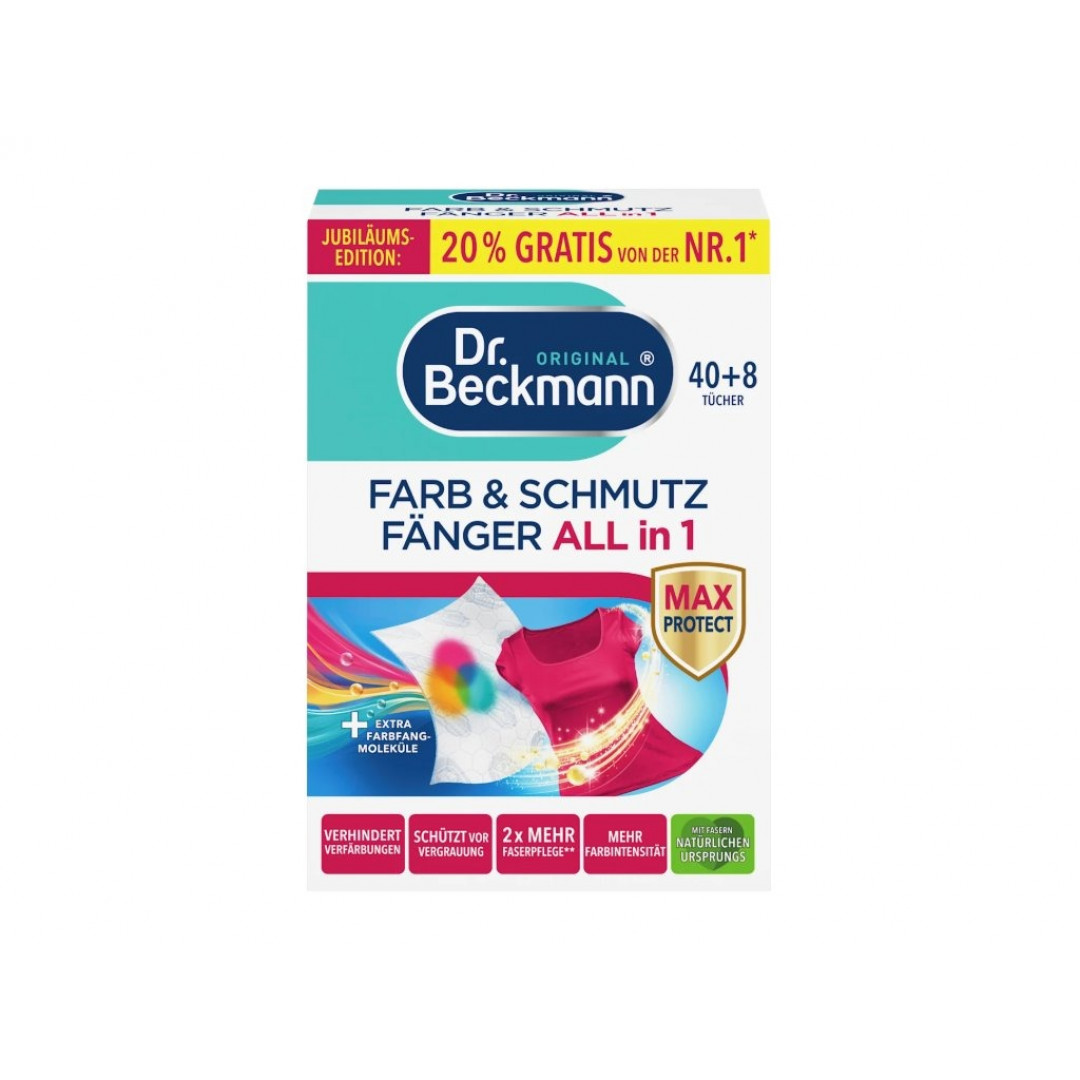 Dr.Beckmann Farb & Schmutz Fänger - utierky zachytávajúce farbu 48ks/bal