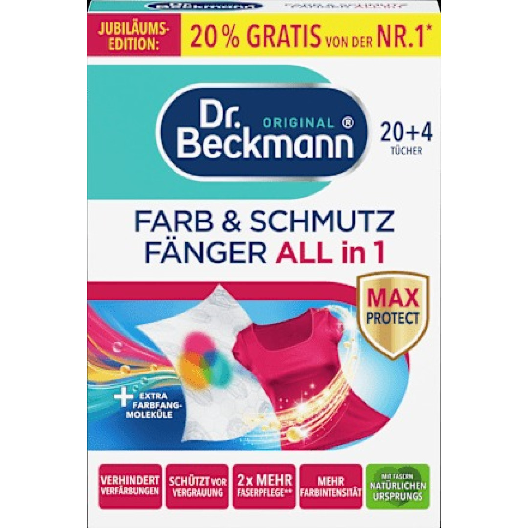 Dr. Beckmann - obrúsky na zachytenie farby 24ks