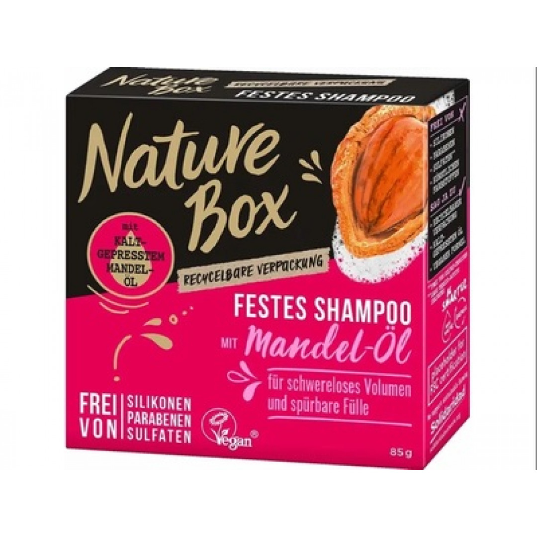 Nature Box Volumen Mandel Öl - tuhý šampón 85g