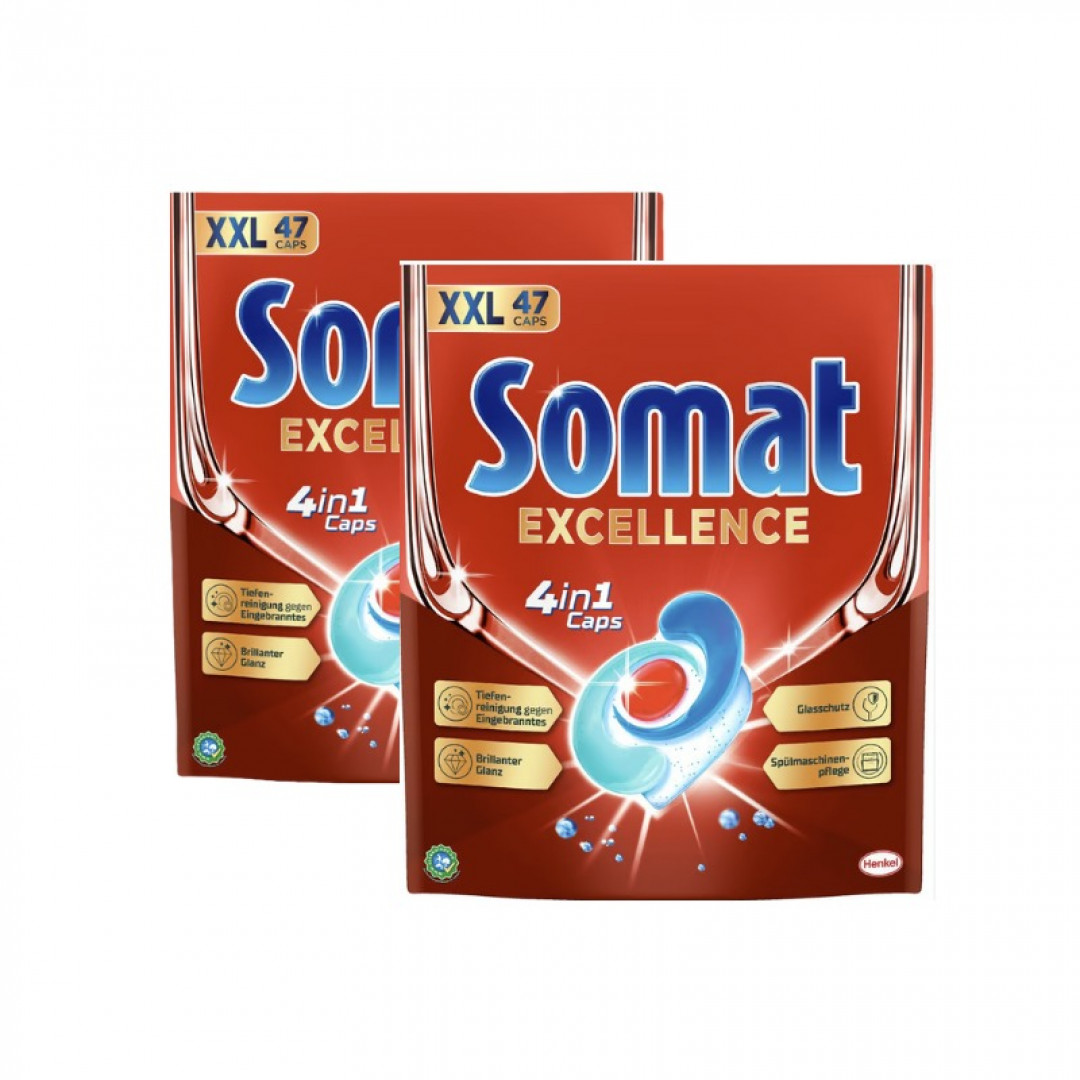 Somat Excellence 4in1 - kapsule do umývačky riadu 2x47ks/bal