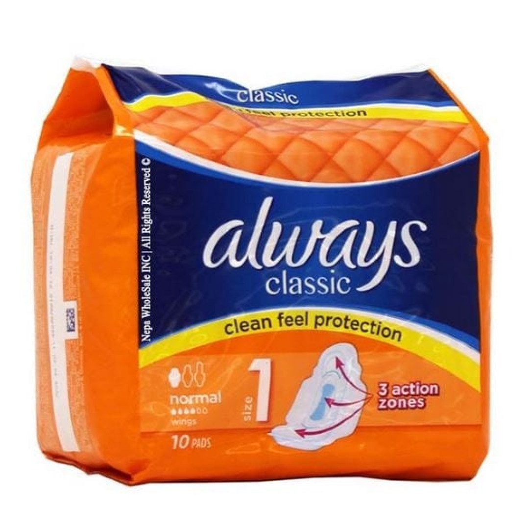 Always Classic 3D Normal - dámske hygienické vložky 10ks