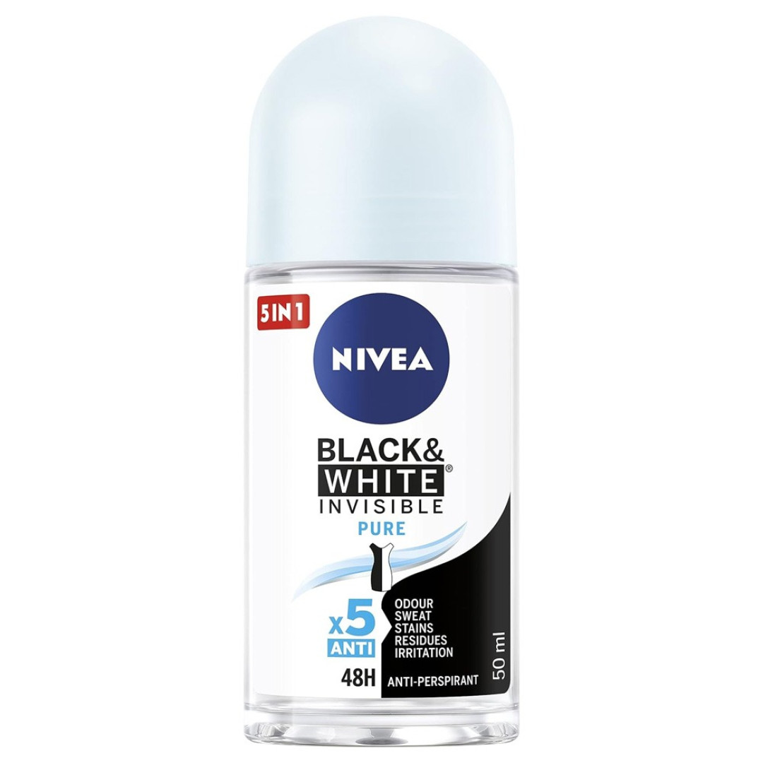 Nivea Black & White Pure - guľôčkový antiperspirant 50ml