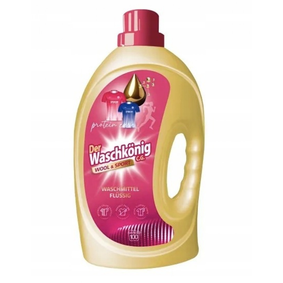 Der WaschKönig Protein Care Wool & Sport - prací gél 3L