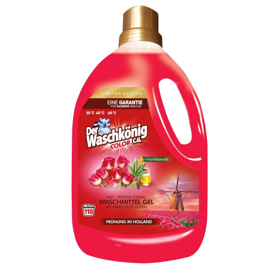 Der WaschKönig Limited Color Frühling In Holland - prací gél 3,305L