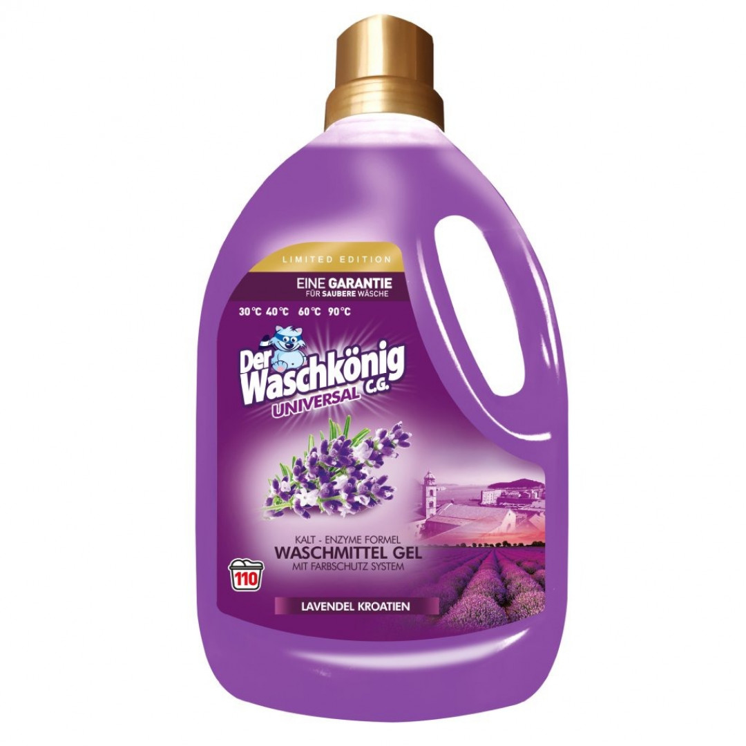 Der WaschKönig Limited Universal Lavendel Kroatien - prací gél 3,305L