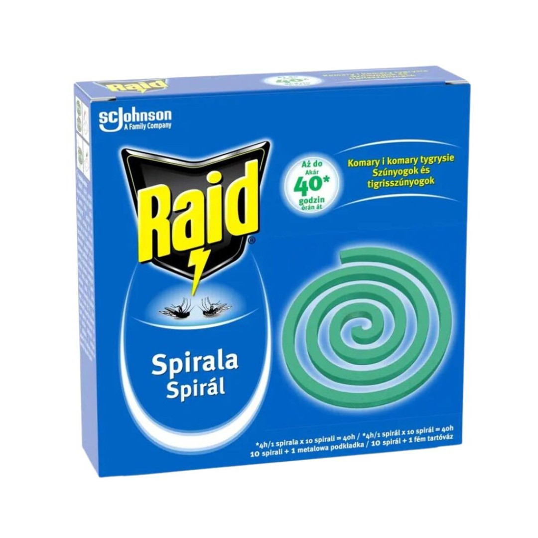 Raid - špirála proti komárom 10ks