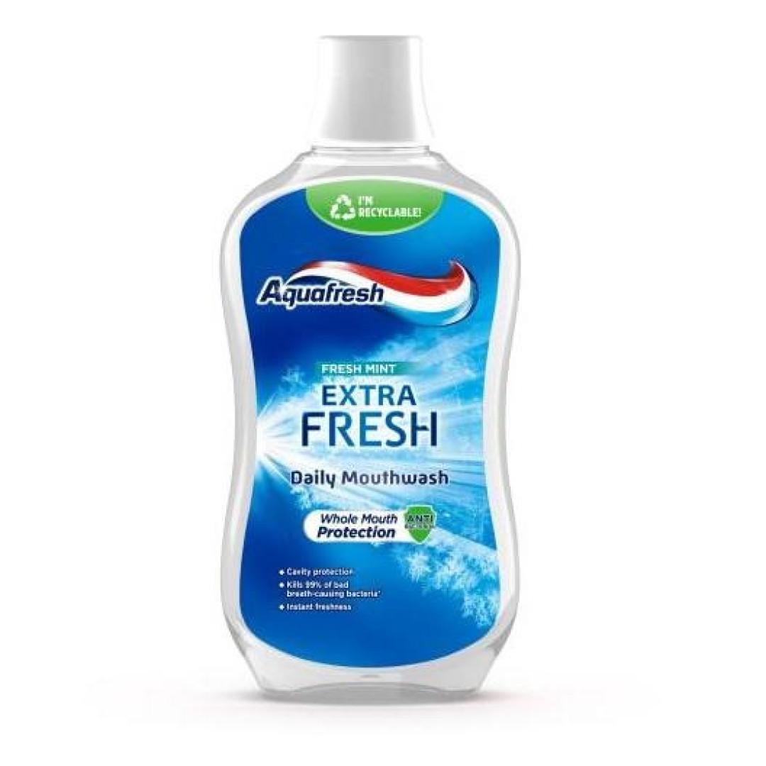 Aquafresh Extra Fresh Mint - ústna voda 500ml