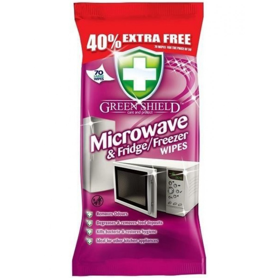 Green Shield Microwave & Fridge - čistiace utierky 70ks/bal