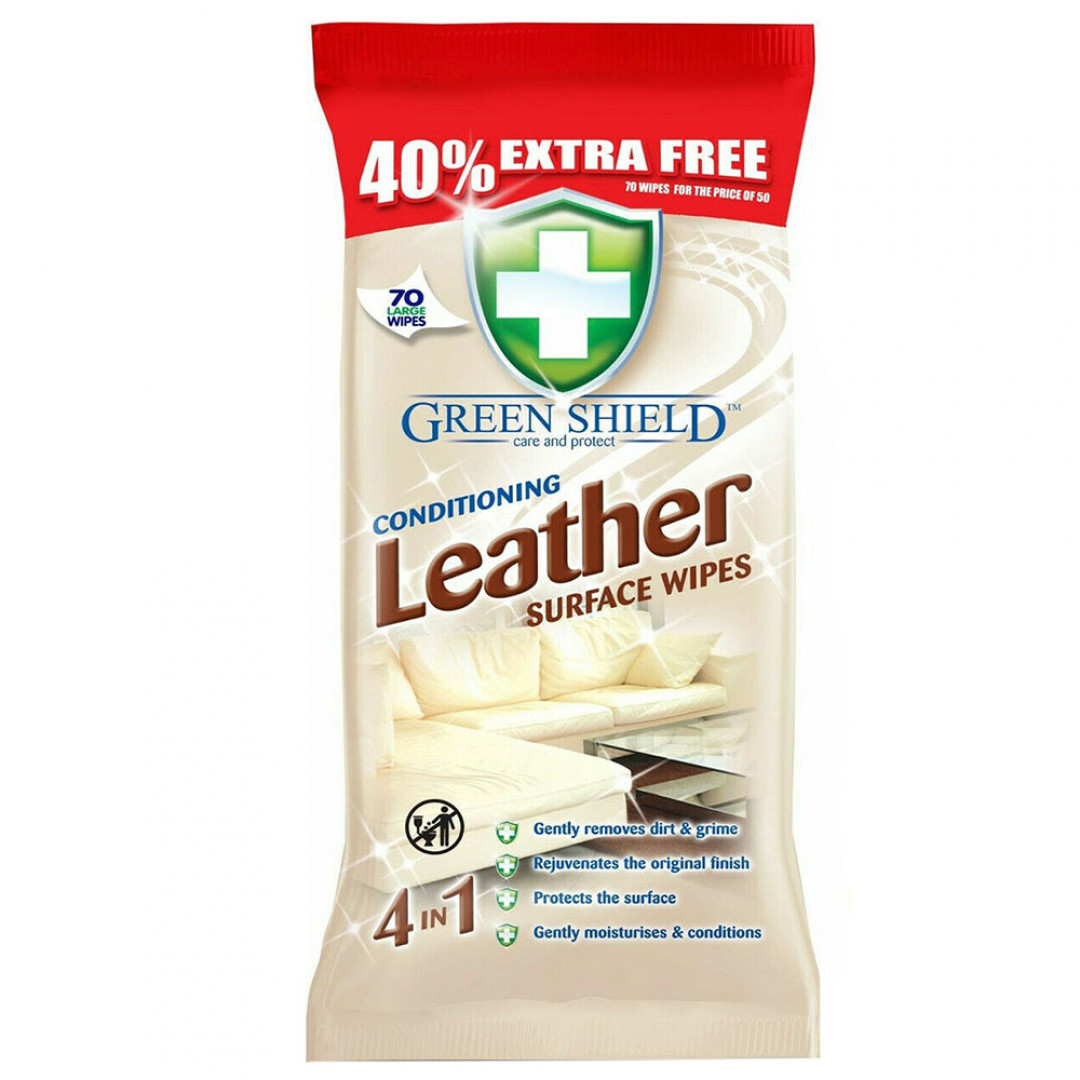 Green Shield Leather - čistiace utierky 70ks/bal