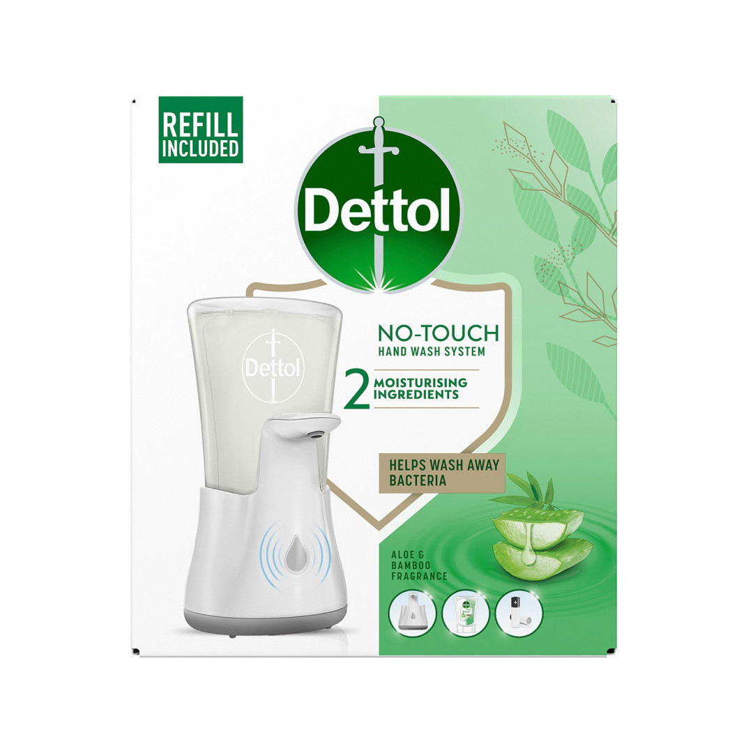 Dettol - bezdotykový dávkovač na tekuté mydlo (vrátane náplne Aloe & Bamboo) 250ml