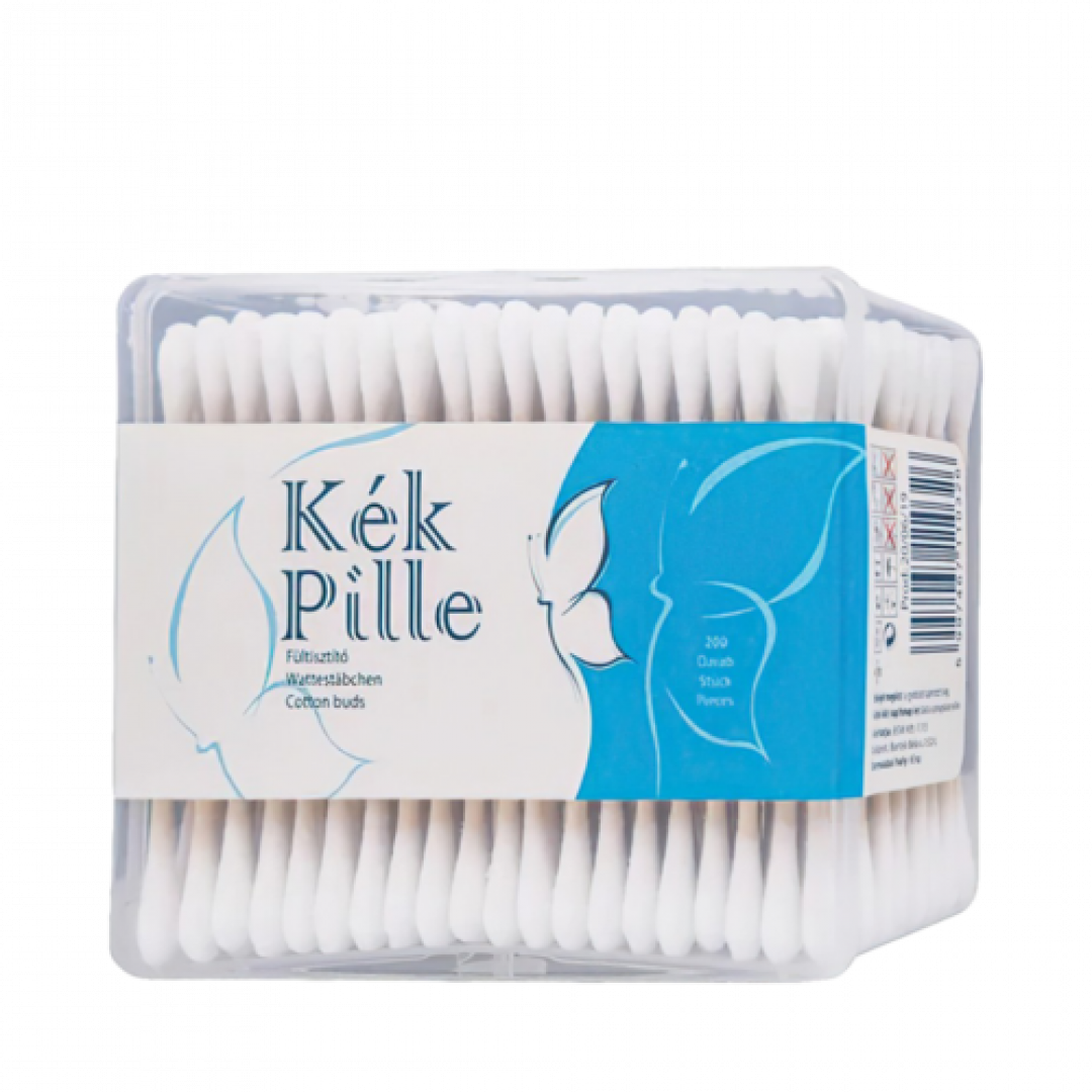 Kék Pille - vatové tyčinky do uší 200ks