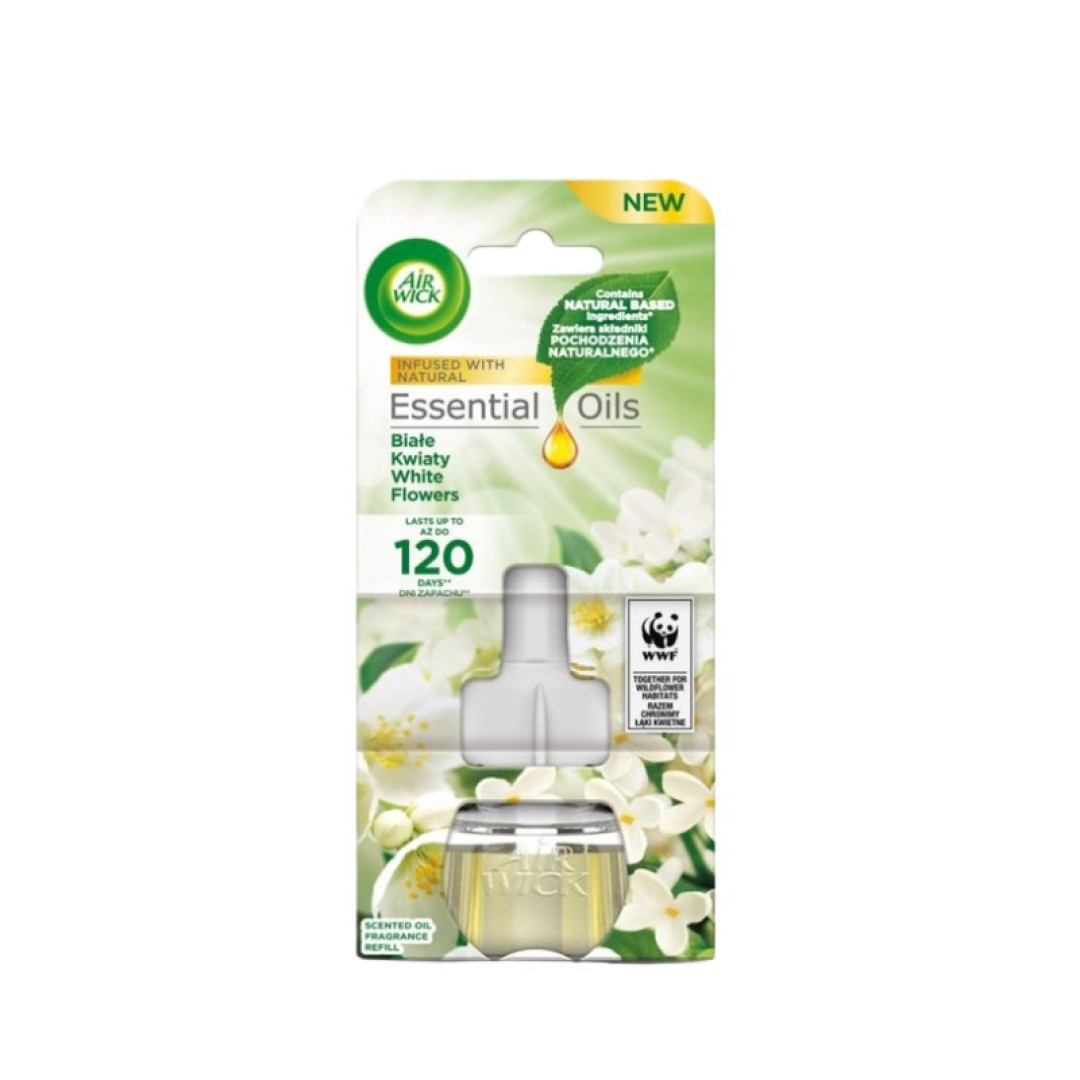 Air Wick White Flowers - náhradná náplň do elektrického osviežovača 19ml