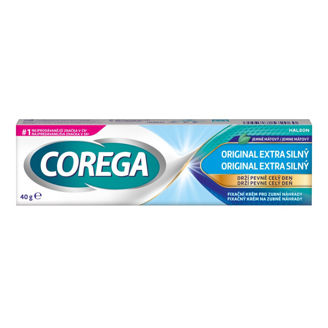 Corega Original - silný fixačný krém na zubné náhrady 40g