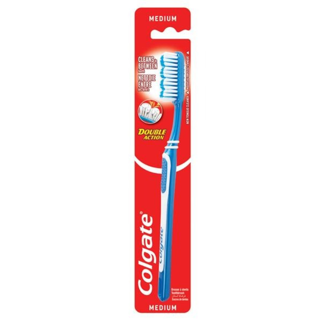 Colgate Double Action - zubná kefka (stredná) 1ks