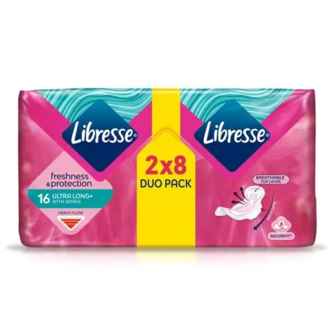 Libresse V-protection ultra long - hygienické vložky 16ks