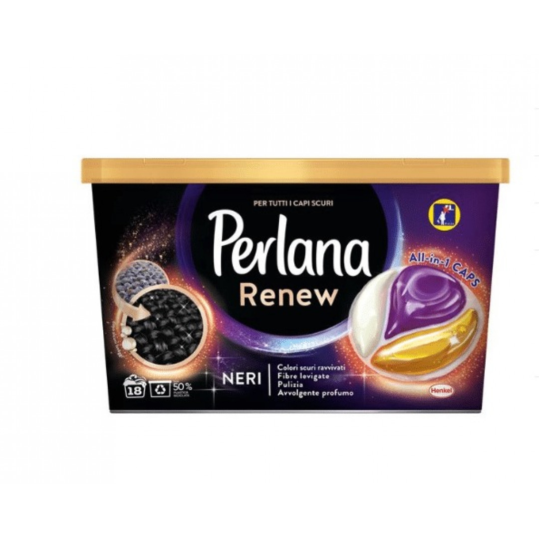 Perlana Nero - pracie kapsule 18ks/bal