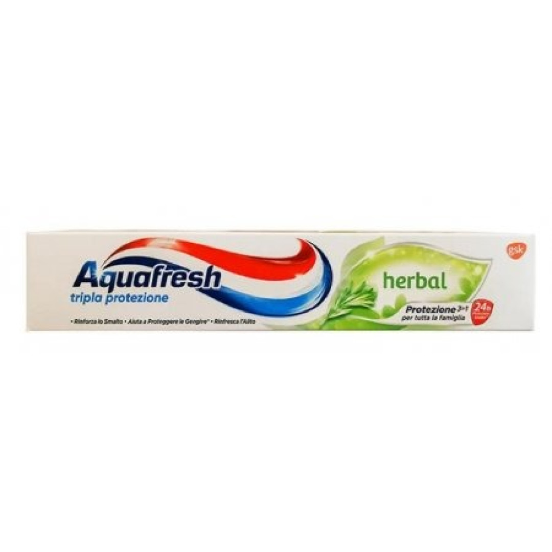 Aquafresh Triple Protection Herbal - zubná pasta s bylinkami 75ml