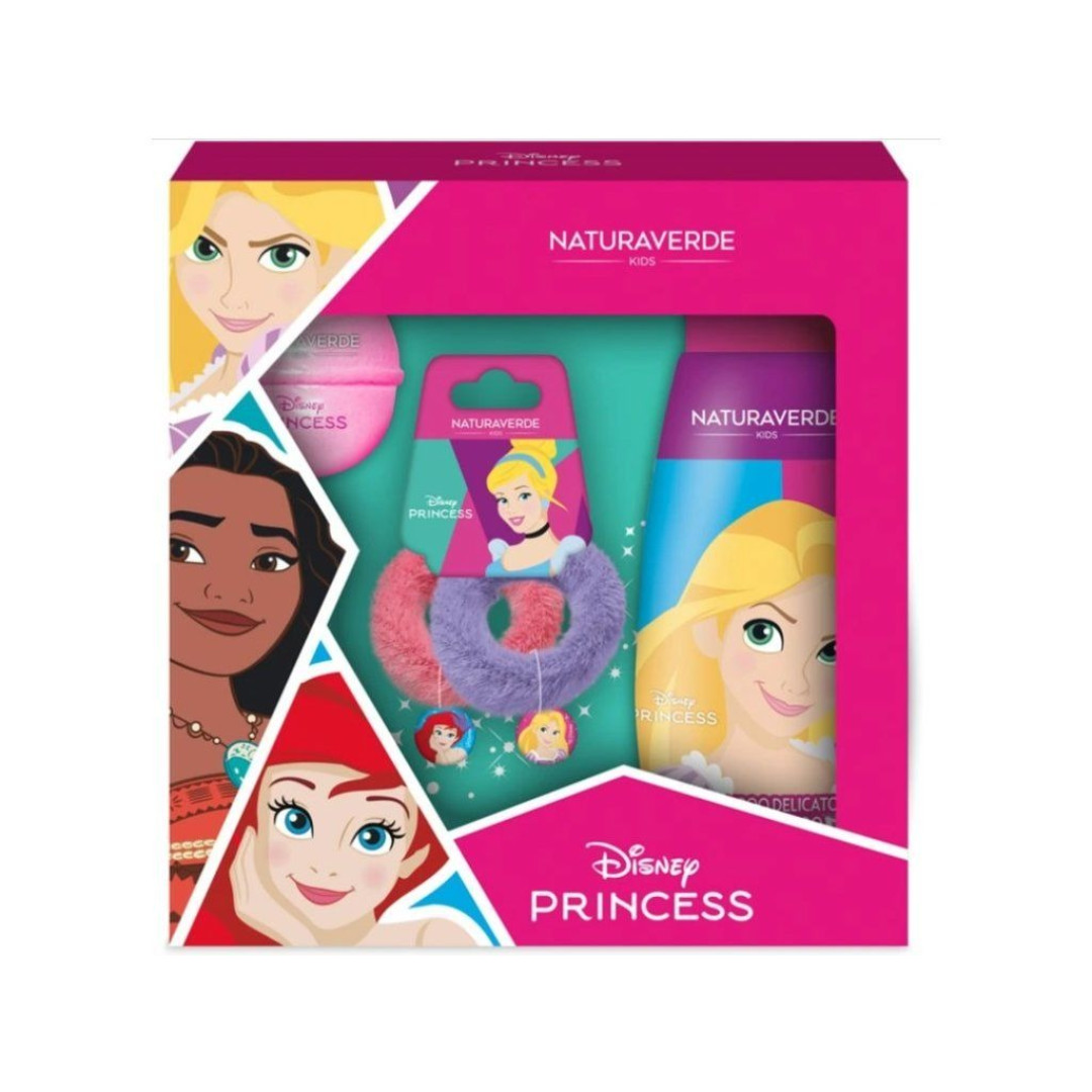 Air-Val Disney Princess - detská darčeková sada (sprchový gél + šumivá bomba) 300ml + 100g