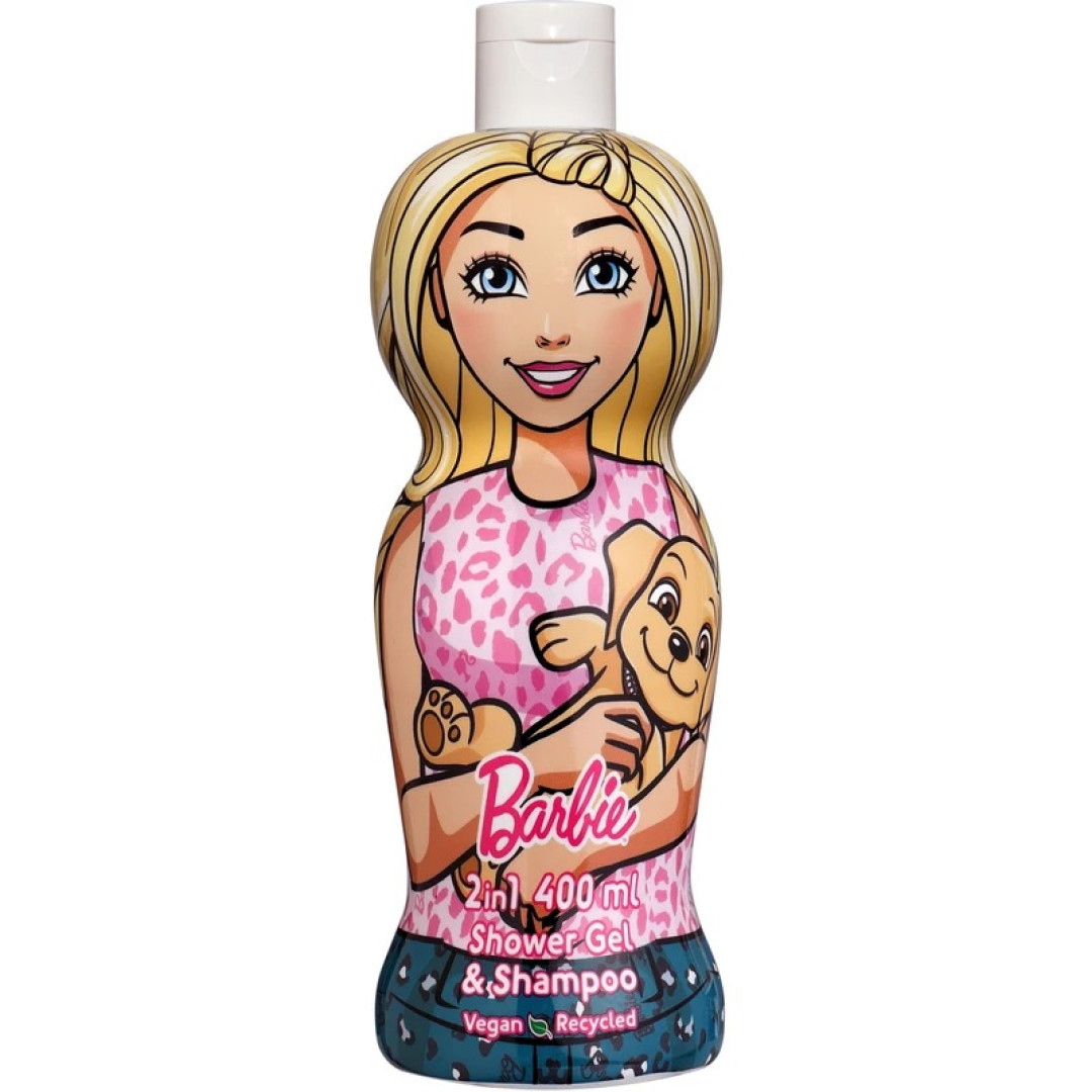 Barbie - detský sprchový gél a šampón 2v1 400ml