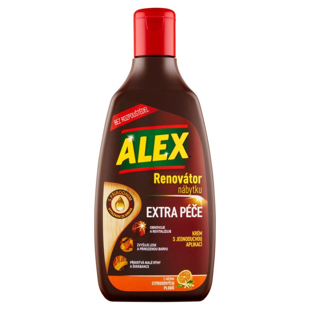 Alex Pomaranč - obnovujúci krém na drevený nábytok 250ml