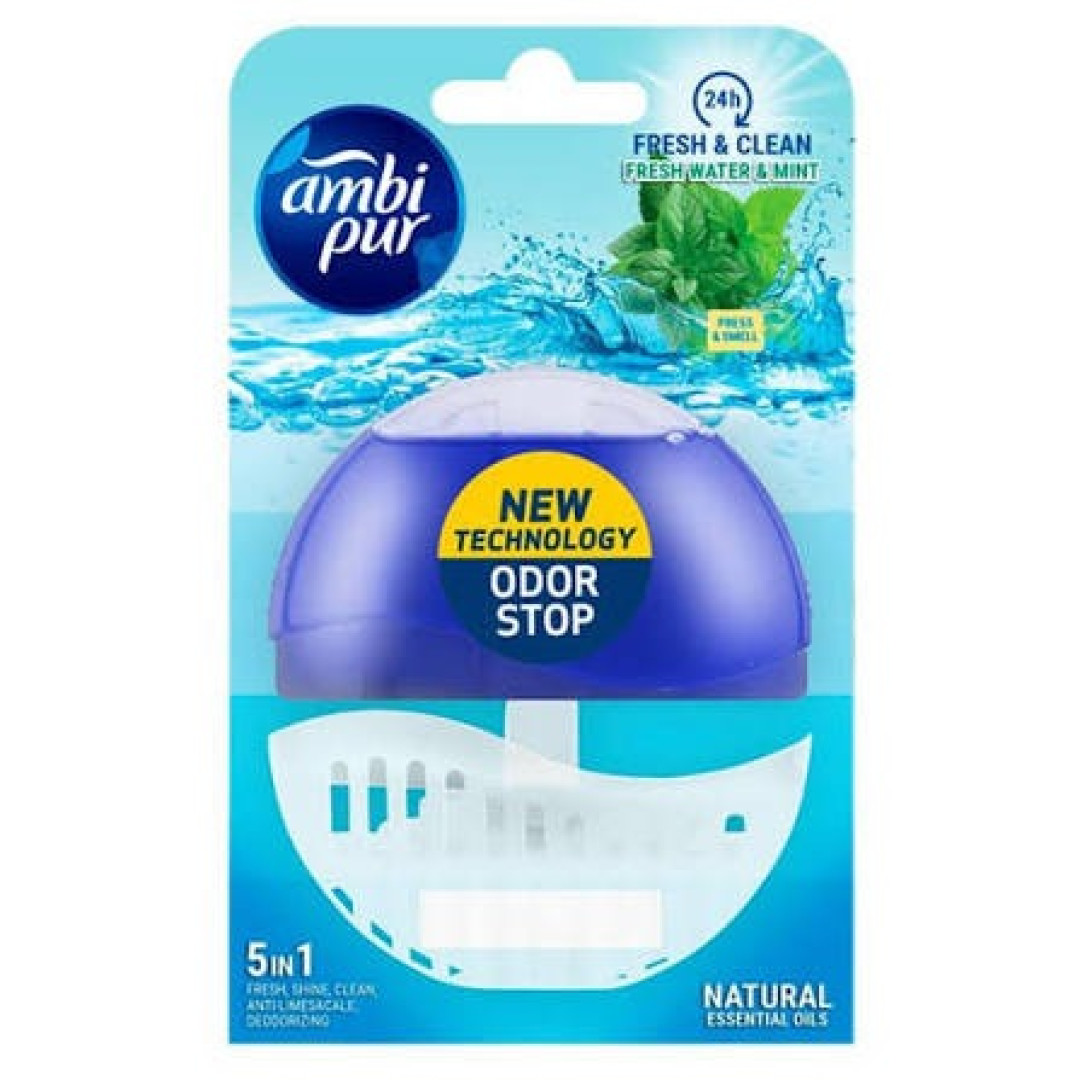 Ambi Pur Fresh Water & Mint - WC blok 55ml