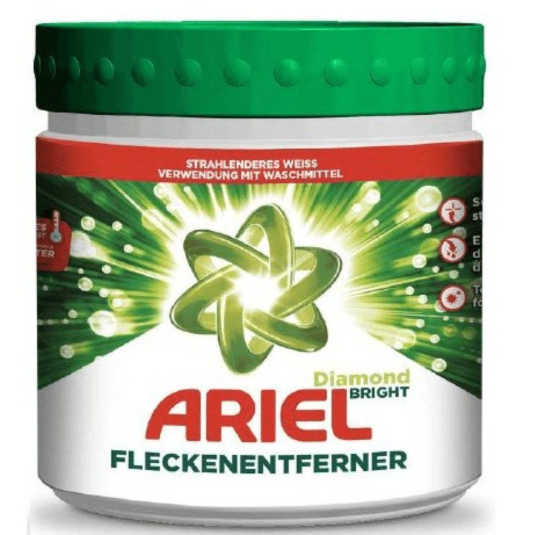 Ariel Diamond Bright White - práškový odstraňovač škvŕn na bielu bielizeň 500g