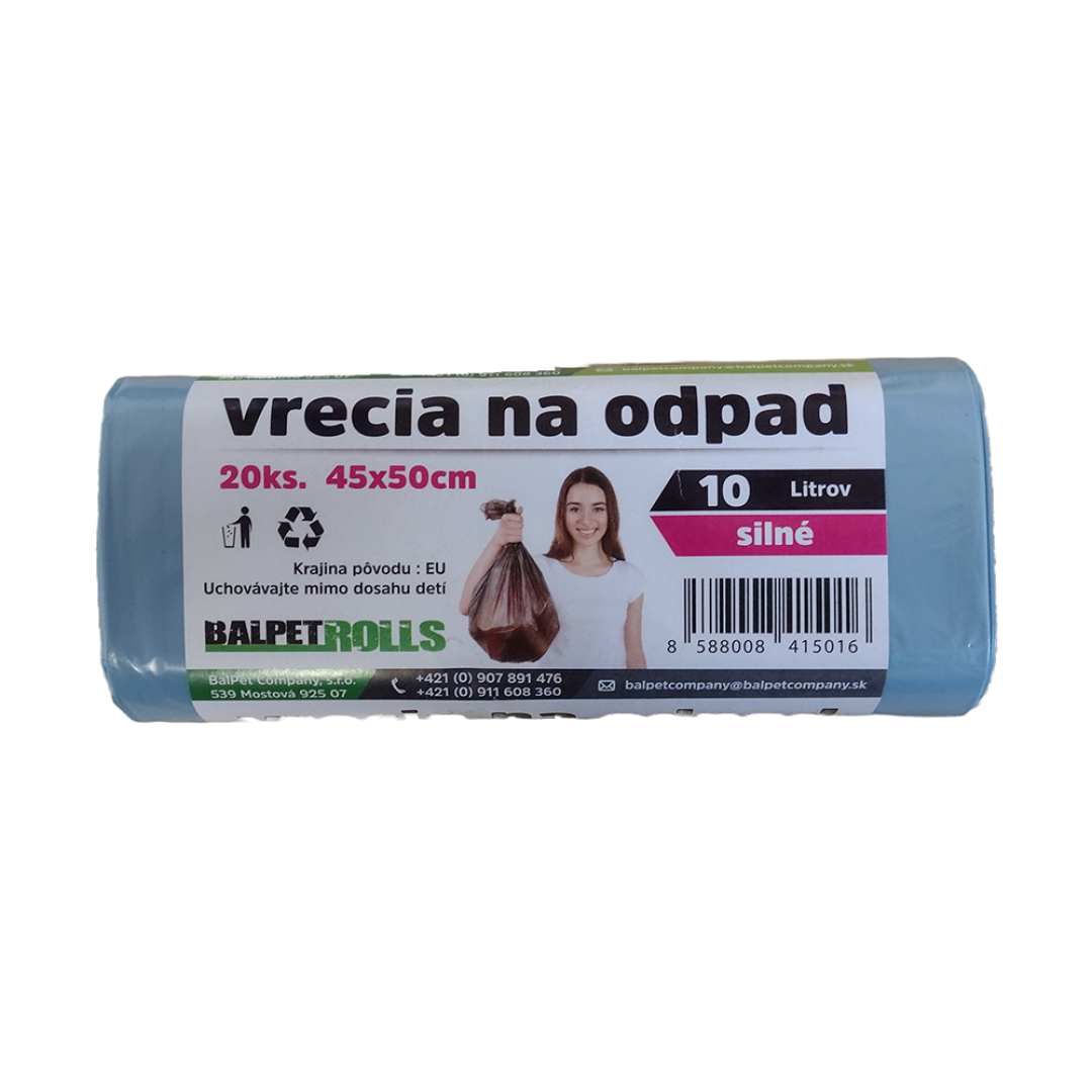 Vrecia na odpad 10L - 20ks/bal