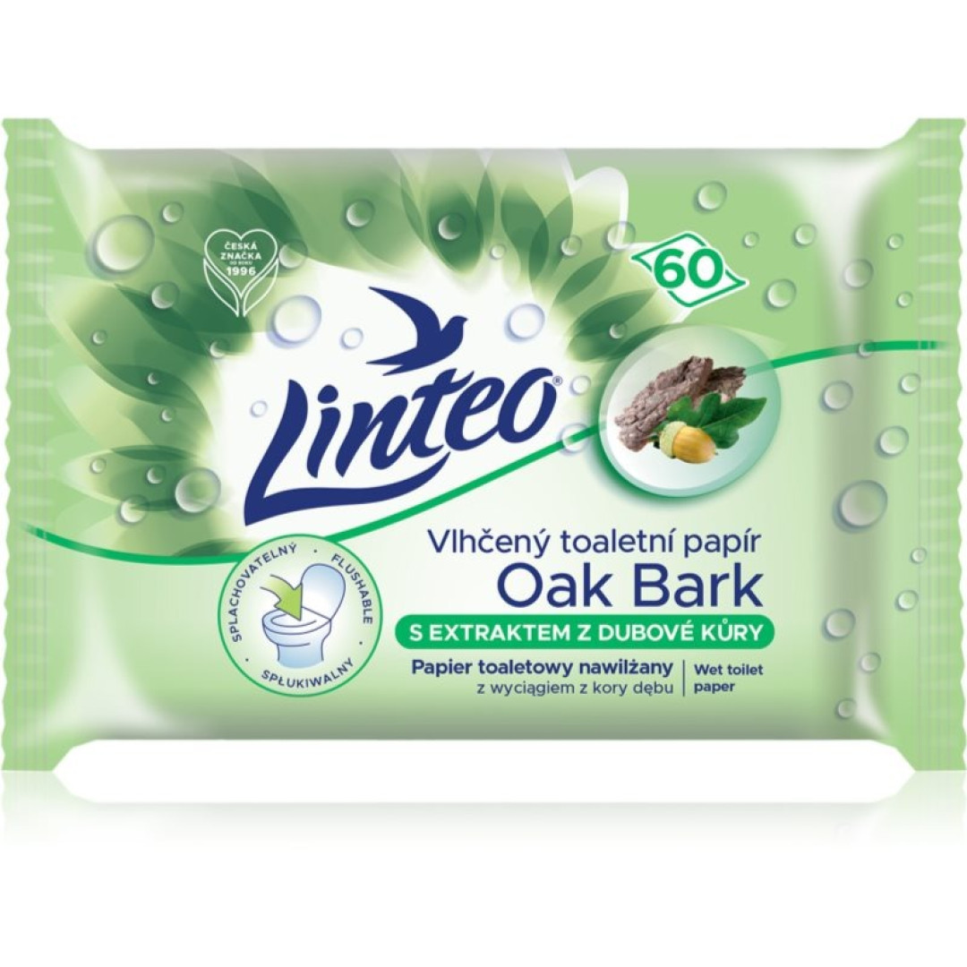 Linteo Oak Bark - vlhčený toaletný papier 60ks