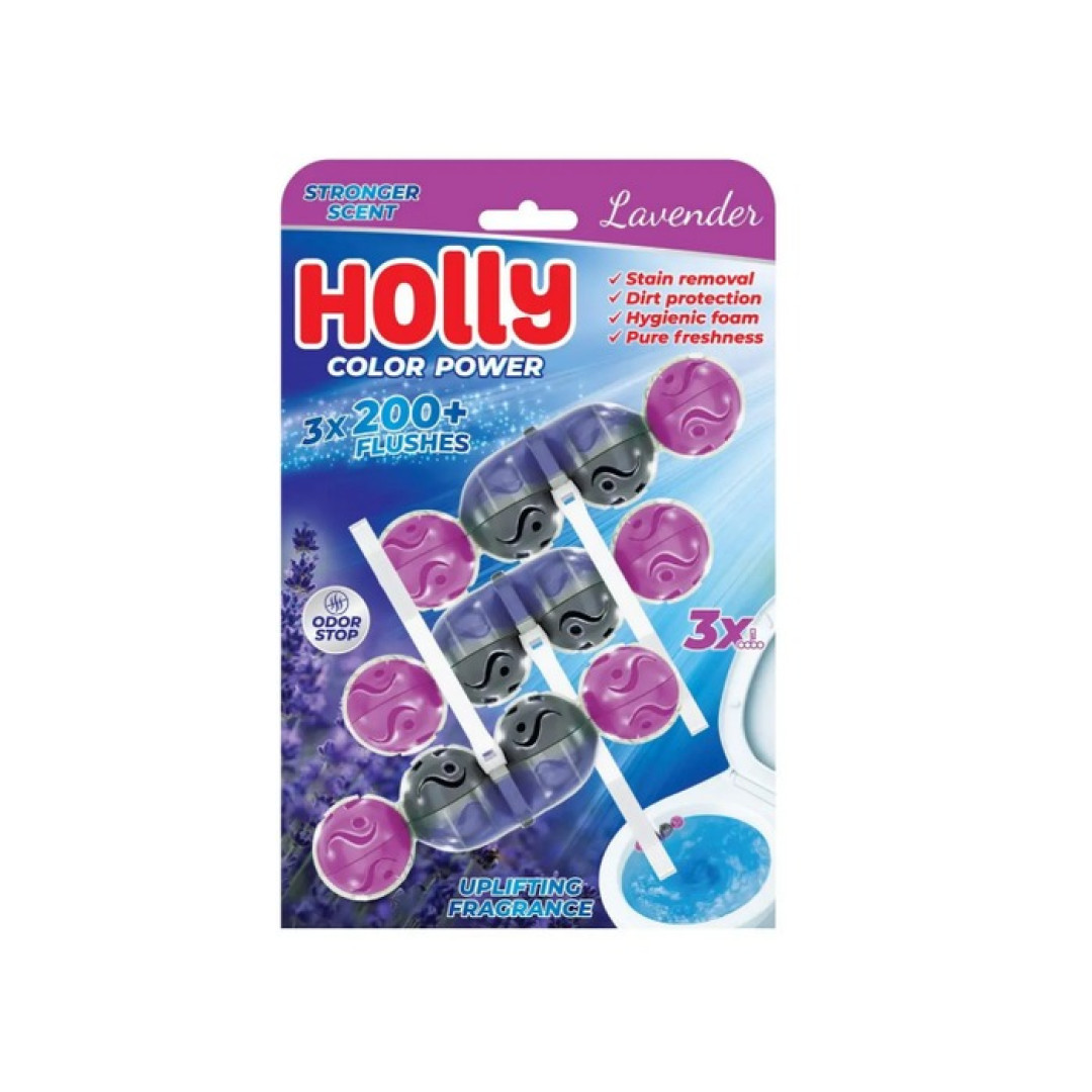 Holly Color Power Lavender - WC blok 3x50g