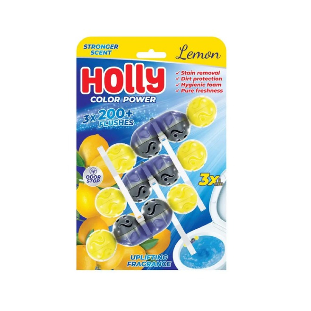 Holly Color Power Lemon - WC blok 3x50g
