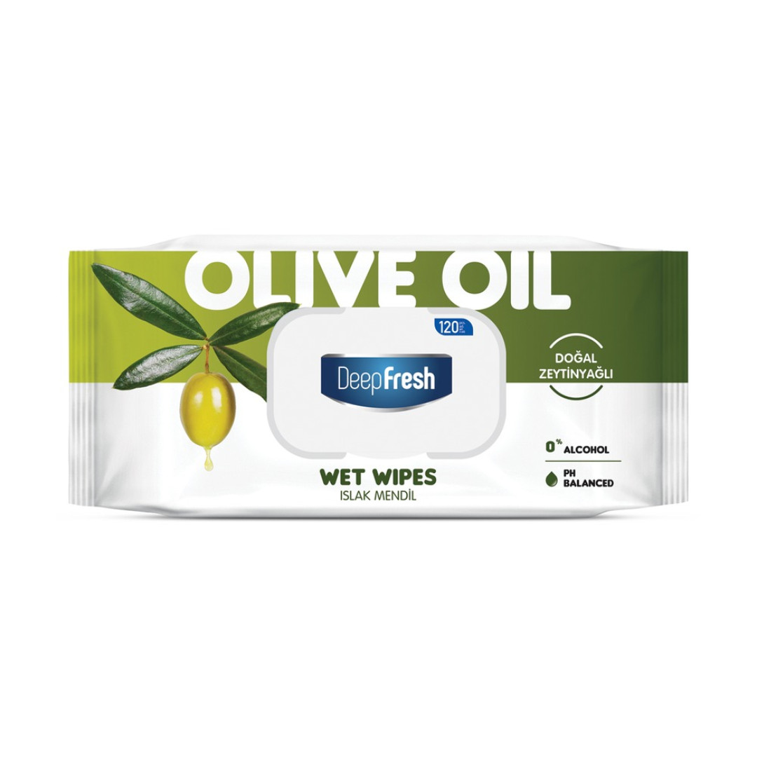 Deep Fresh Olive Oil - univerzálne vlhčené utierky (olivový olej) 120ks