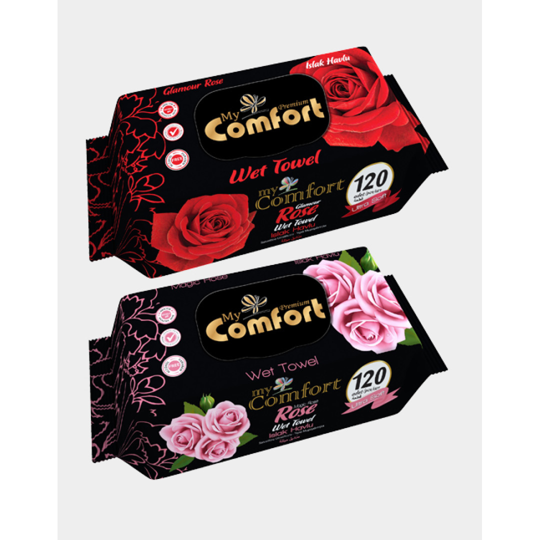 Comfort Rose - vlhčené utierky 120ks/bal
