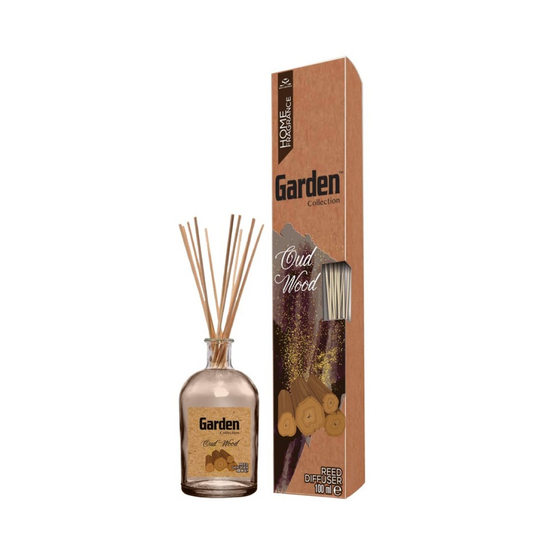 Garden Oud Wood - vonný difuzér s tyčinkami 100ml