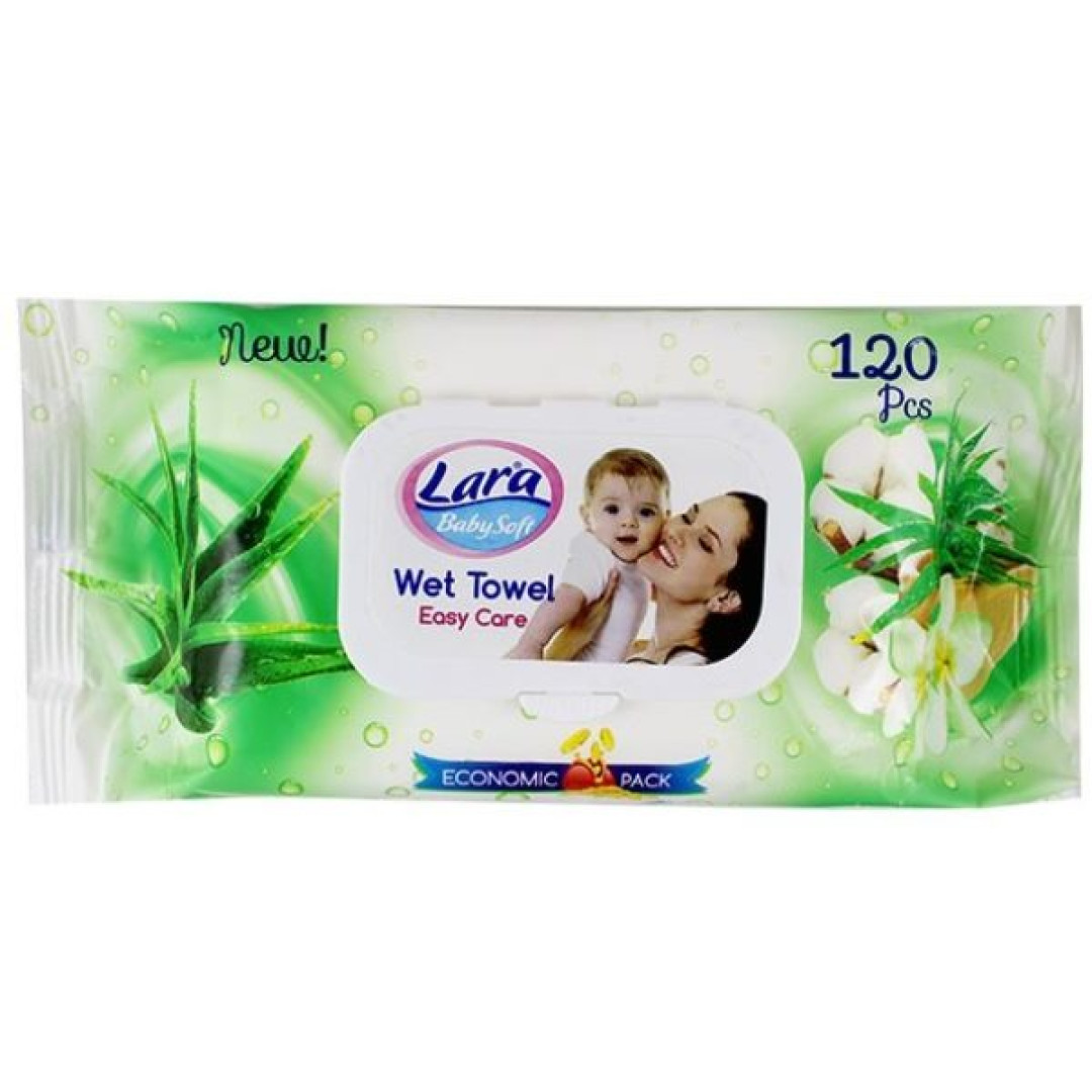 Lara Aloe Vera - detské vlhčené utierky 120ks