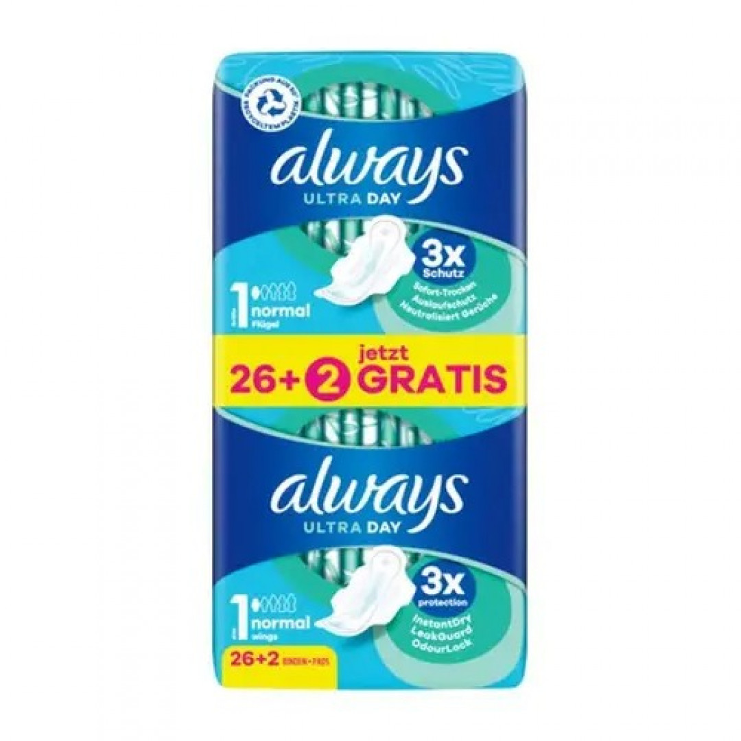 Always Ultra Day 1 - hygienické vložky 28ks/bal