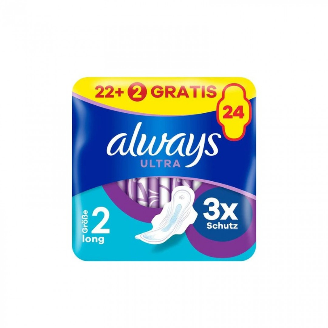 Always Ultra Day 2 - hygienické vložky 24ks/bal