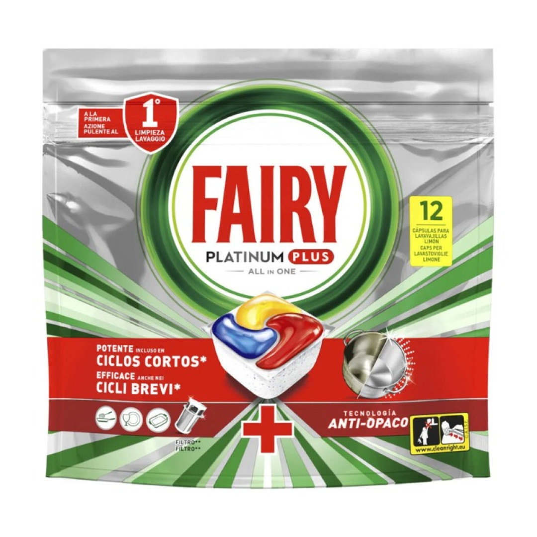 Fairy Platinum Plus - kapsuly do umývačky riadu 12ks