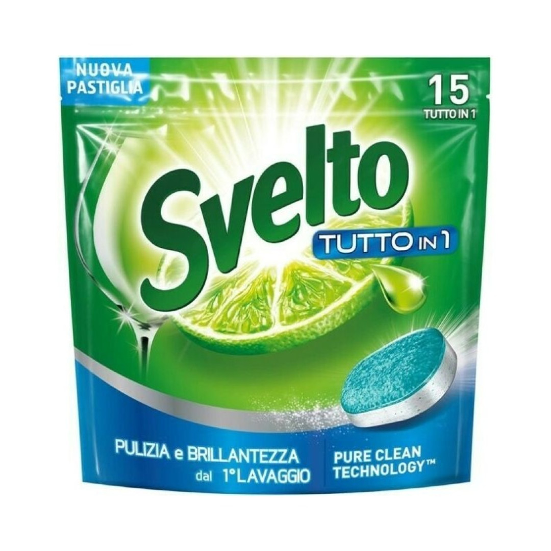 Svelto All in 1 Lemon - tablety do umývačky 15ks