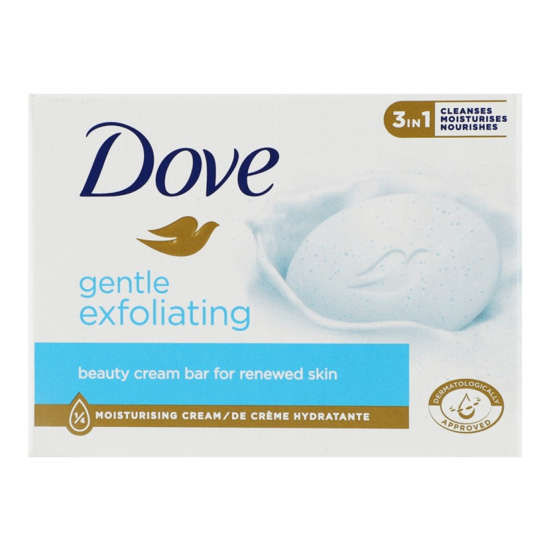 Dove Gentle Exfoliating - peelingové tuhé mydlo 90g