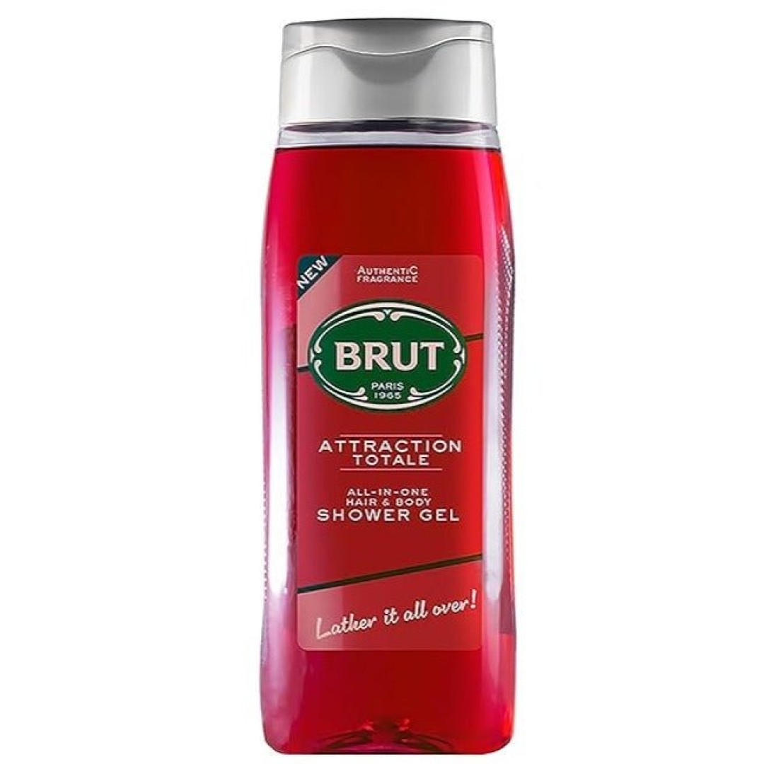 Brut Attraction Totale - sprchový gél a šampón 500ml