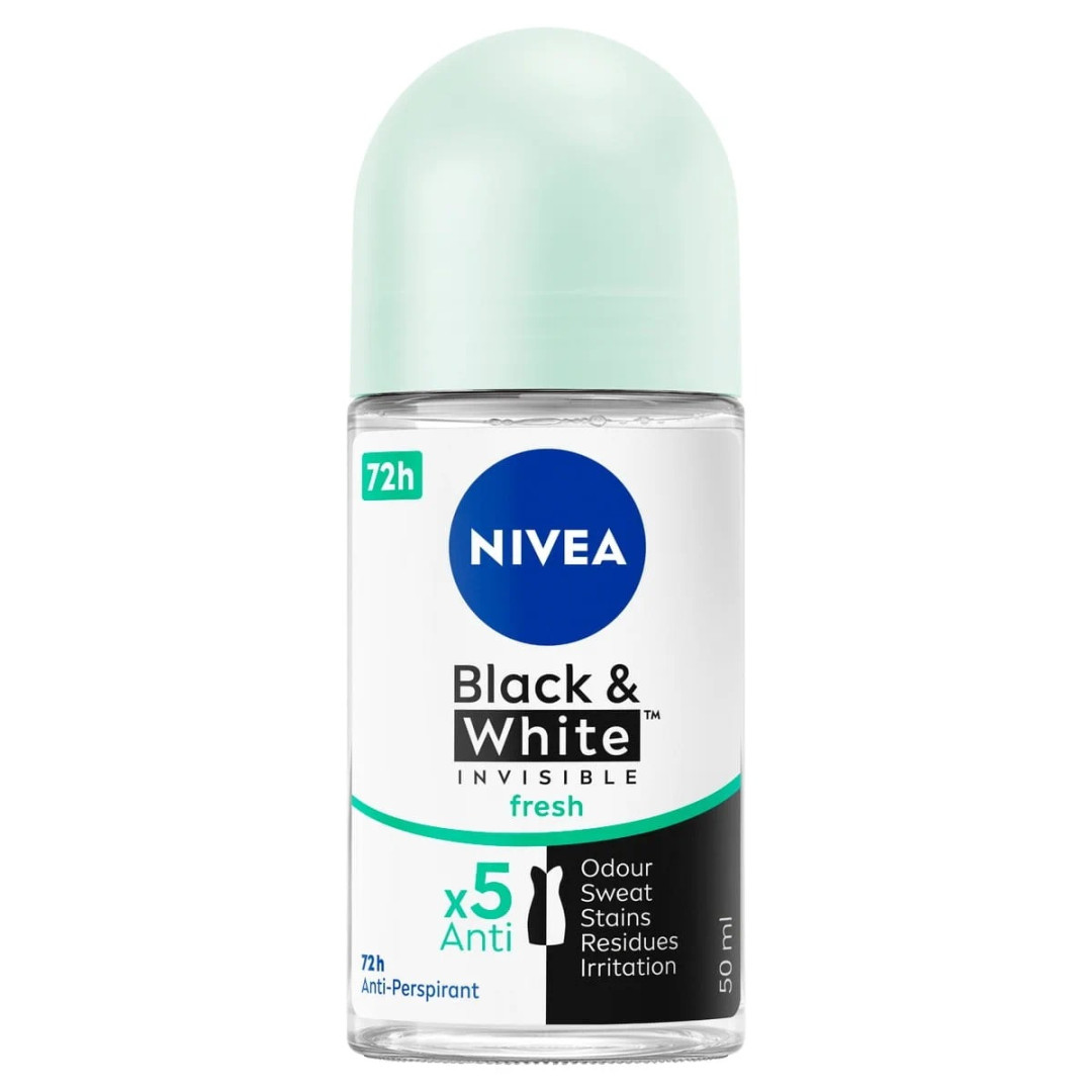 Nivea Black & White Fresh - guľôčkový antiperspirant 50ml