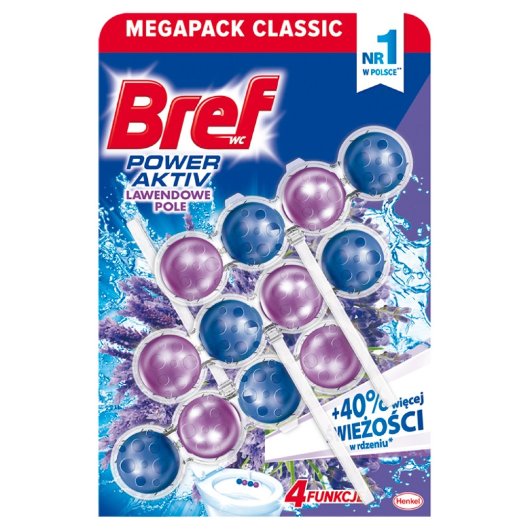 Bref Power Aktiv Lavender - wc blok 3x50g