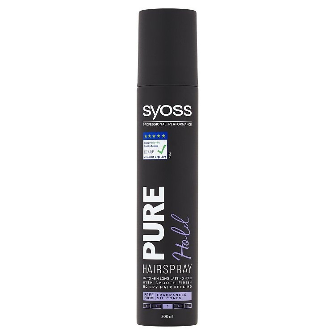 Syoss Pure Hold 3 - lak na vlasy 200ml