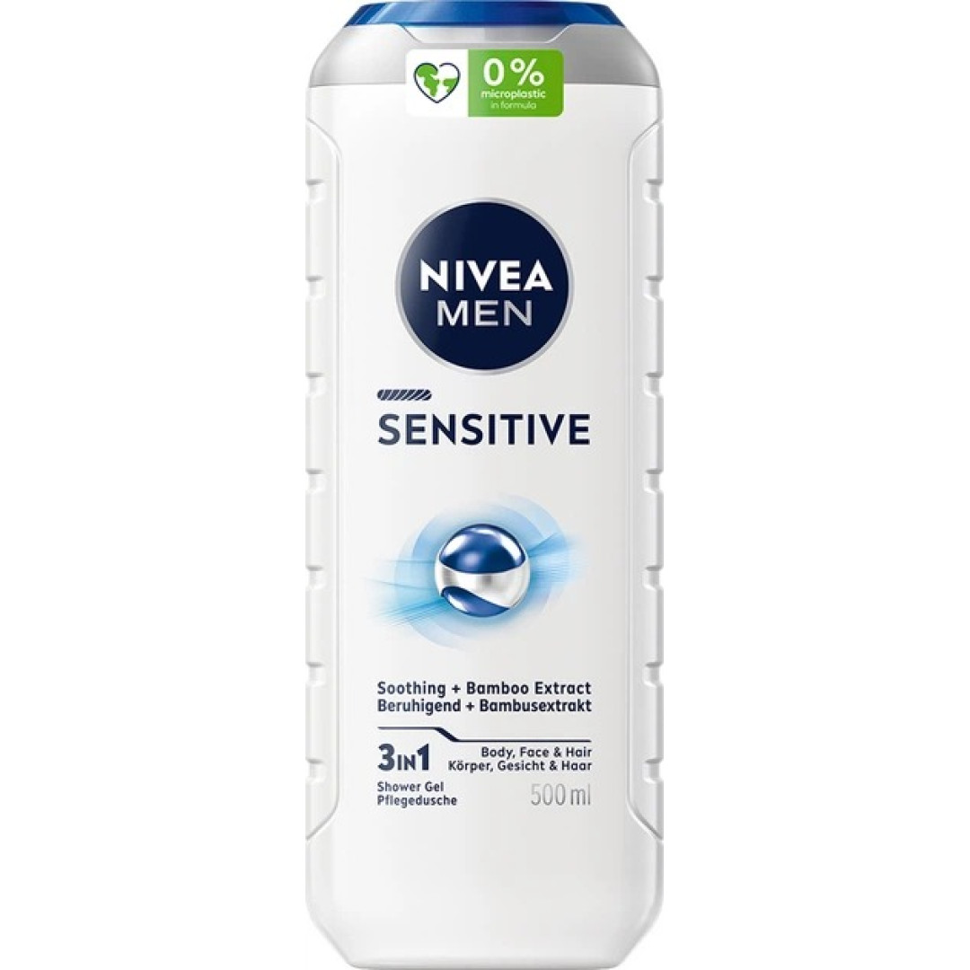 Nivea MEN Sensitive - sprchový gél 500ml