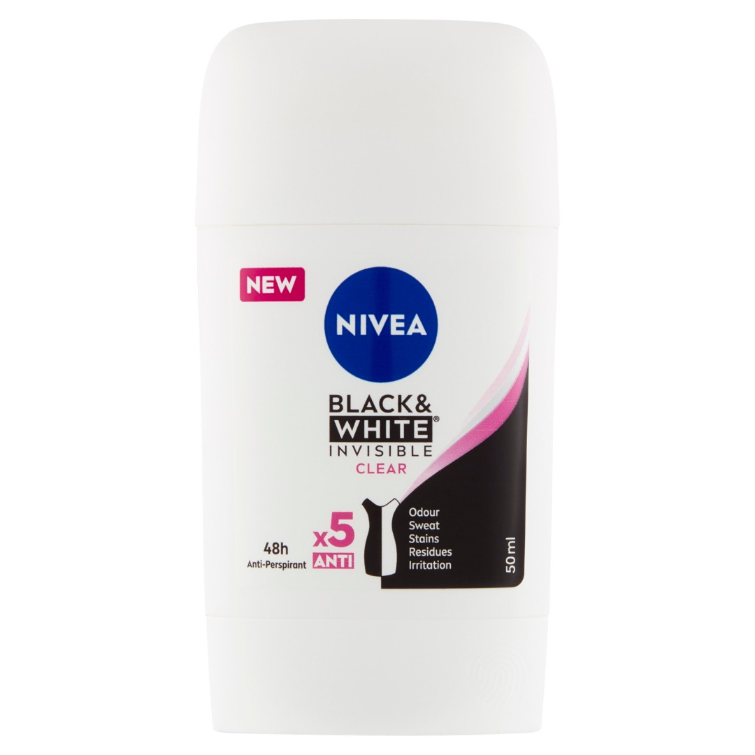 Nivea Black & White - tuhý deodorant (stick) 50ml